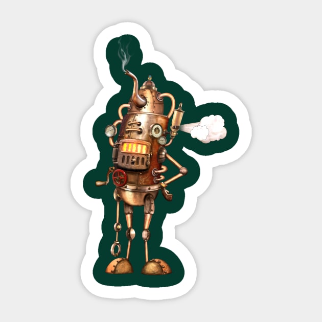 KettleBot Sticker by Winterbourne Workshop